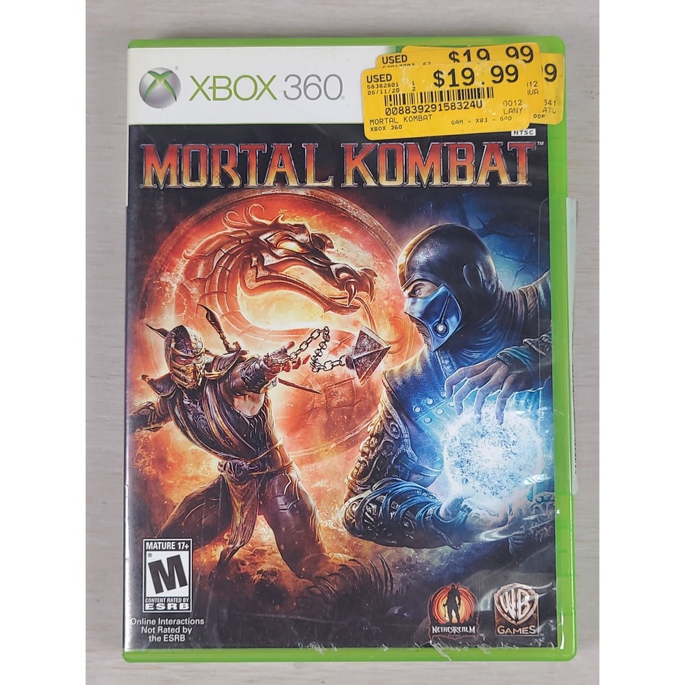 Mortal Kombat Xbox 360 2011 Fighting Game CIB Complete with Manual NTSC